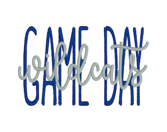Go Wildcats Game Day wildcats Football Love- Instant Download Machine Embroidery Design