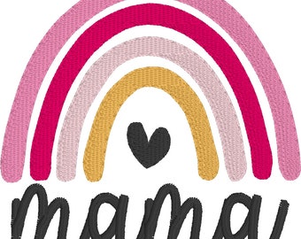 BUNDLE Mama, Nana, Mamma Arcobaleno Mamma Amore - Instant Download Macchina Ricamo Design