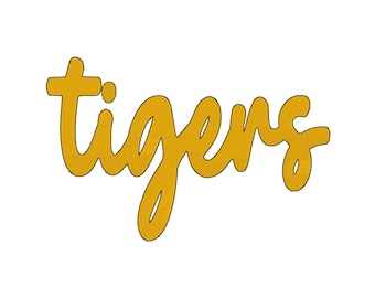 4X4 Tigers Script Louisiana State- Download istantaneo Machine Embroidery Design
