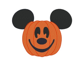 TAGLIE MULTIPLE-Mickey Jack-o-Lantern Halloween- Download istantaneo Disegno di ricamo della macchina