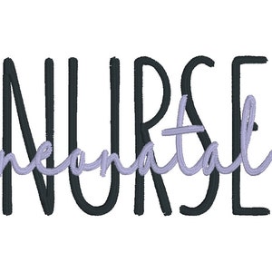Neonatal Nurse Health Nurse Life - Descarga instantánea de diseño de bordado de máquina