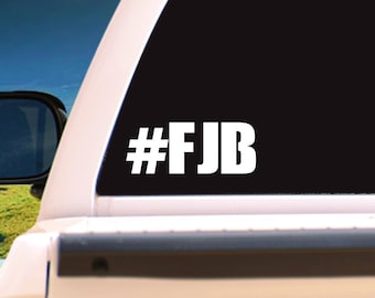 Fuck Joe Biden #FJB Hardhat Vehicle Car Truck Laptop Window Decal/Sticker, choose a size & color
