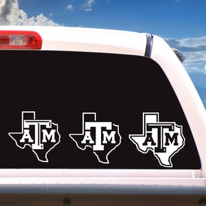 Large Texas A&M Aggies Logo Car Truck Cornhole board Laptop Window Decal/Sticker, choose a size image 1