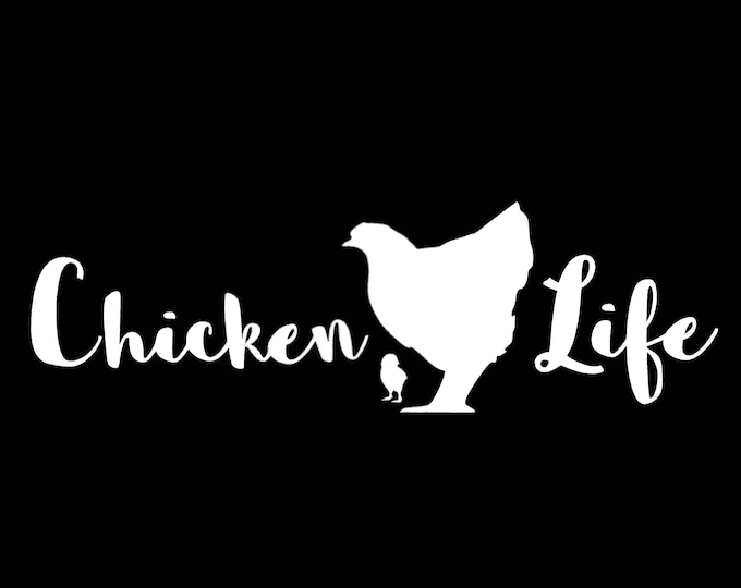 Chicken Window Sticker Chicken Life Vehicle Window Decal/sticker, Choose a Size - Etsy