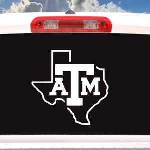 Large Texas A&M Aggies Logo Car Truck Cornhole board Laptop Window Decal/Sticker, choose a size image 2