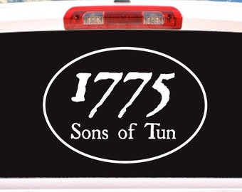 USMC, Marine Corps, Sons of Tun, 1775 car truck vehicle laptop Window/Bumper Decal/Sticker, choose a size