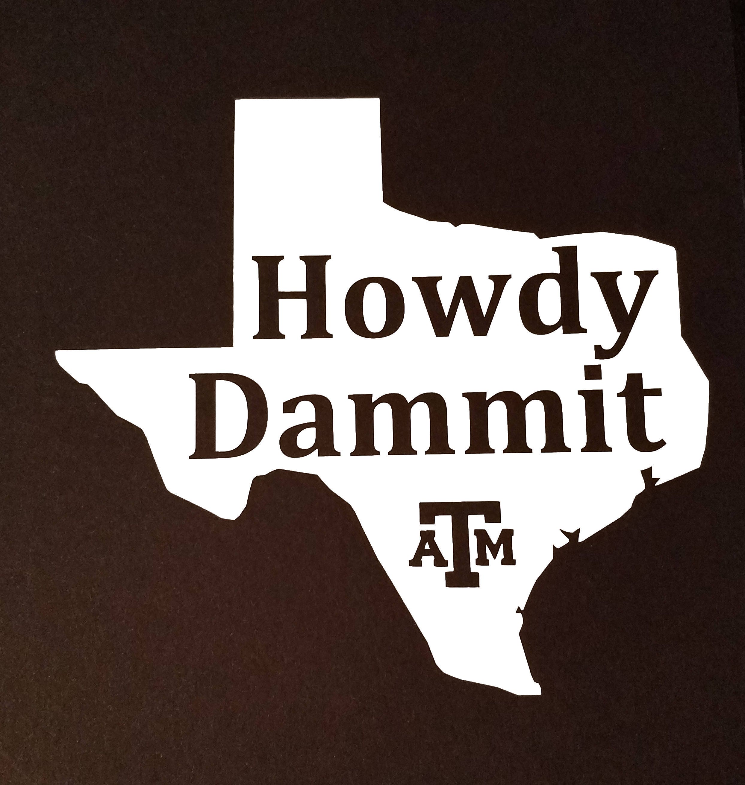 Texas A&M Aggies Die Cut Laminated Vinyl Sticker / Decal - Multi-Color, Made In USA