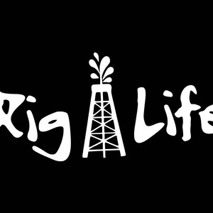 Rig Life Vehicle Window Decal/Sticker for the Roughneck, choose a size