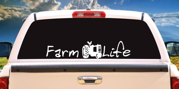 Farm Life Home Decor Car Truck Window Decal Sticker