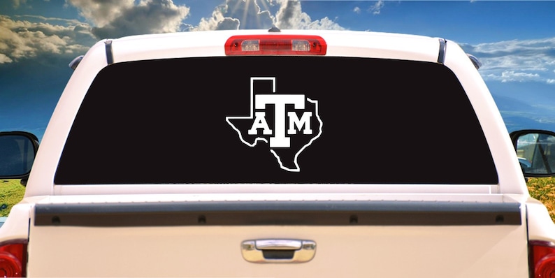 Large Texas A&M Aggies Logo Car Truck Cornhole board Laptop Window Decal/Sticker, choose a size image 2