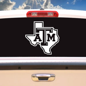 Large Texas A&M Aggies Logo Car Truck Cornhole board Laptop Window Decal/Sticker, choose a size image 3