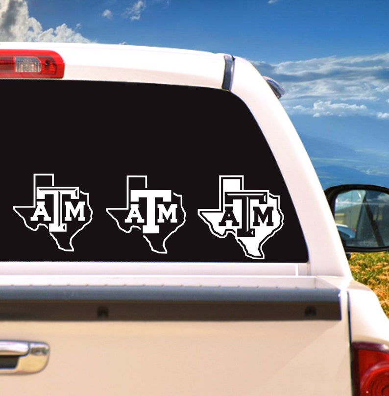 Large Texas A&M Aggies Logo Car Truck Cornhole board Laptop Window Decal/Sticker, choose a size image 1