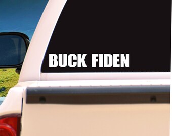 Fuck Joe Biden Buck Fiden #FJB Hardhat Vehicle Car Truck Laptop Window Decal/Sticker, choose a size & color