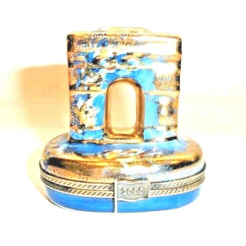2000 Arc shops De Triomphe Gold Blue Limoges Box