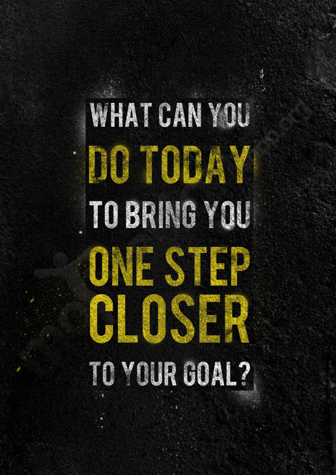 One step closer to your goal Motivational print Etsy