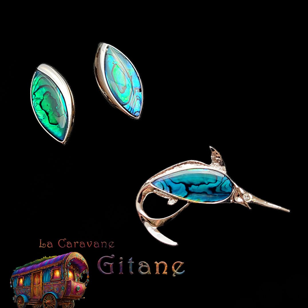 Broche Vintage Fantaisie N253 Espadon - Bijou Occasion, Style Rétro