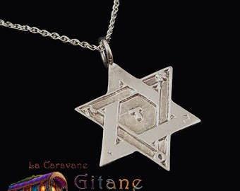 Star of David in silver with adjustable chain