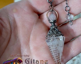 Vintage Style Pendulum and Rose Quartz