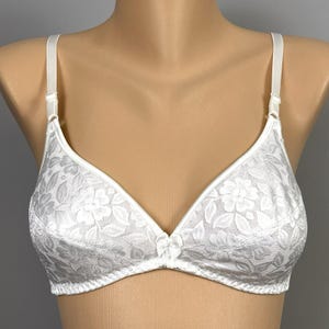 Vintage Maidenform Everyday Romance Stretch Lace Classic Bra 32B Wireless #9258