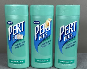 Lote de champú y acondicionador Vintage Pert Plus (3 botellas, 1998-1999)