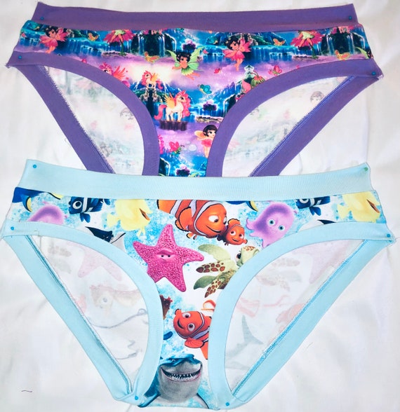 Women Cotton Panties Cotton Lycra Panty Sea-life Printed Panties