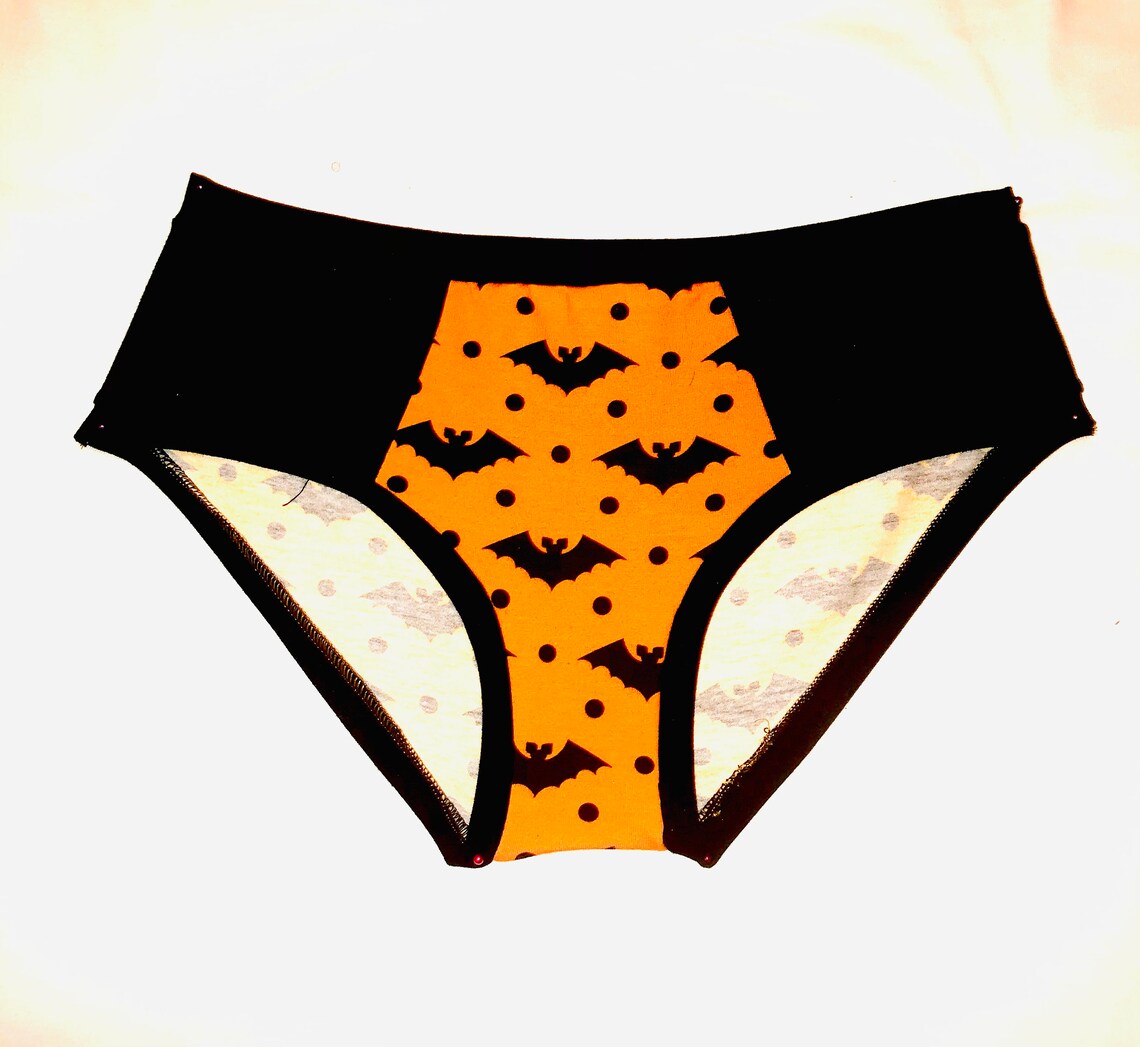 Womens Halloween panty/ Women spooky panty/ Women bat and Etsy