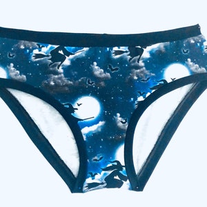 Women&#39;s Halloween Panty| Women&#39;s Stretch  Cotton| handmade women panties | panties | underwear |Women’s Halloween  Scrundies knickers