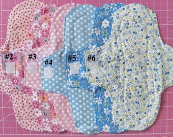 Cotton Reusable Panty Liner Pads | Incontinence Pads | Woven Cotton Breathable Fabric Washable  Pads (NON WATERPROOF with Velcro