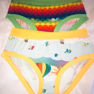 2 pack Women Rainbow Organic Cotton  Panties| Women Cotton Panties| Organic Cotton Underwear