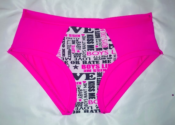 Women Neon Pink Scrundies/ Womens Neon Spandex Underwear/ 4 Ways Stretch  Panty/ Neon Pink Panty -  Canada