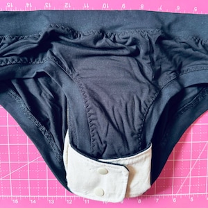 Compresas menstruales reutilizables de 30 cm / Forro polar de bambú Zorb, cubierta impermeable