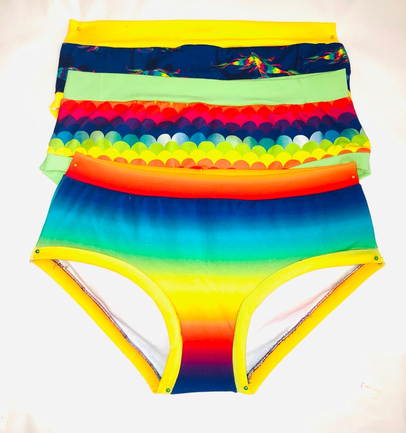 3pk Women's Scrundies/ 3pk rainbow underwear/ 3 pieces panties/ 3 pk women underwear 