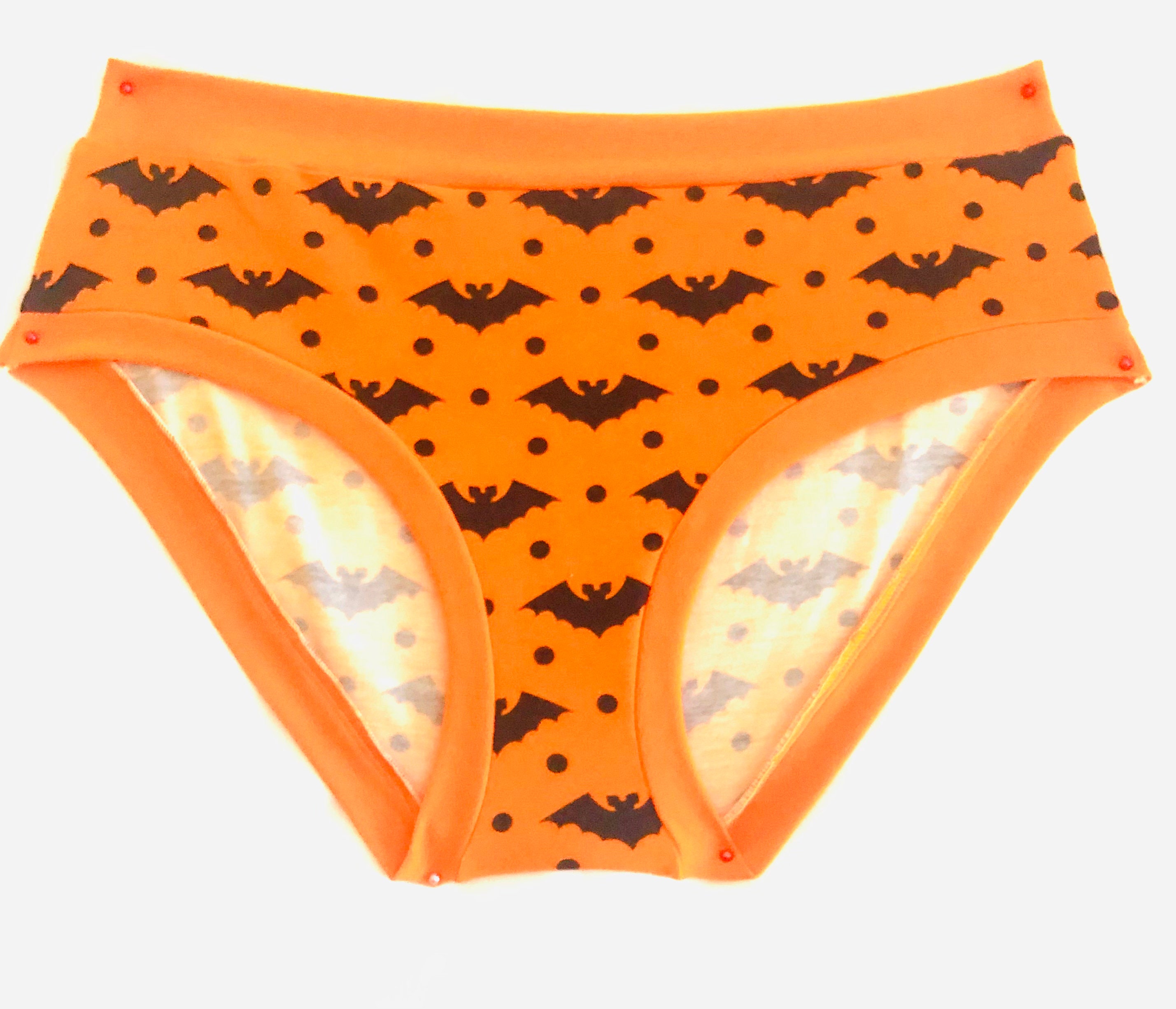 Halloween Pantieshalloween Pantiesorganic Cotton Pantycotton Bat
