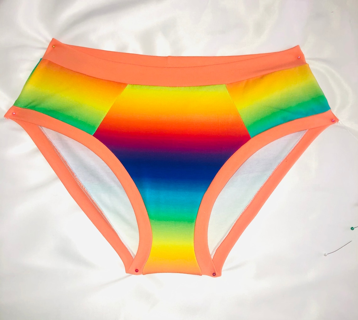 rainbow ruffle panties