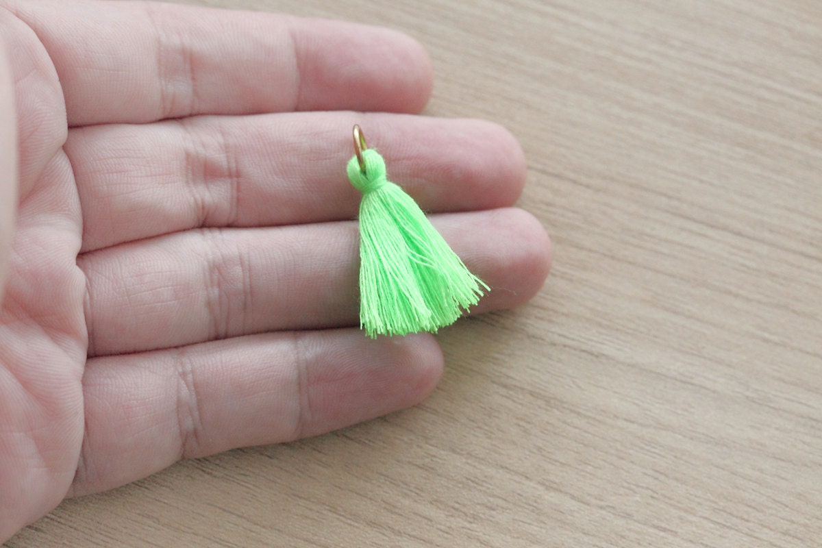 2 Pcs of Mini Tassels DIY Craft Supplies Jewelry Tassels Etsy