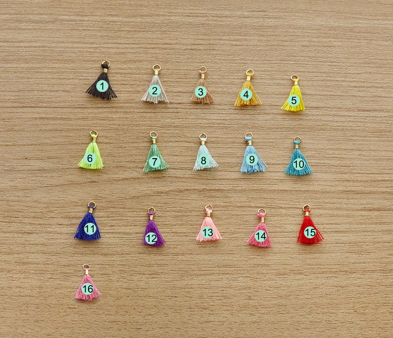 10 Stück Mini Quasten DIY Bastelzubehör Schmuck Quasten