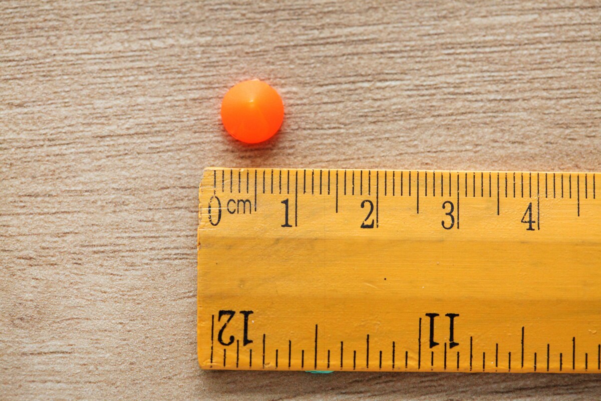 50pcs of Orange Spikes Cone Acrylic Beads 8mm | Etsy