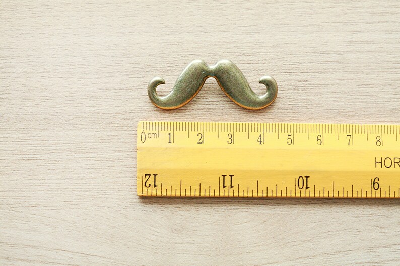 6 pcs of Alloy Mustache Shape Connector Charms Antique Bronze Etsy