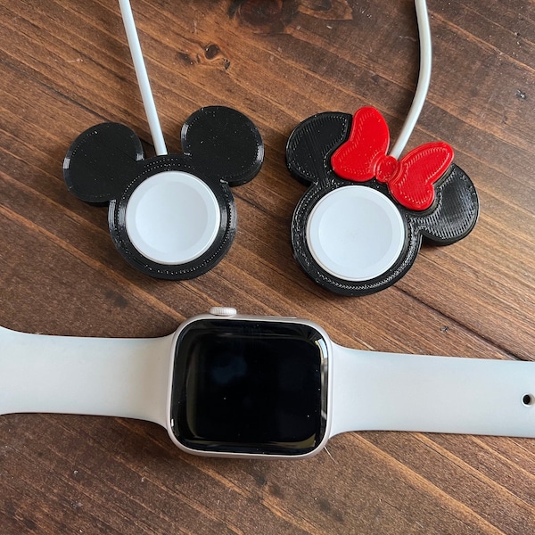 Apple Watch Charger Cover - Lay Flat - Mickey Mouse Inspired Accessory