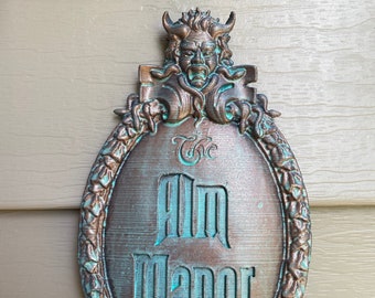 Personalized Haunted Mansion Attraction Inspired Plaque Customizable Sign