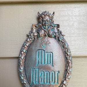 Personalized Haunted Mansion Attraction Inspired Plaque Customizable Sign