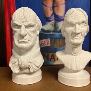 Haunted Mansion Uncle Lucius and Aunt Lucretia Busts 3D print model Set