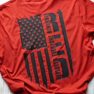 Red Friday Shirt Remember Everyone Deployed Red T-shirt