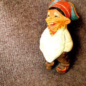 Sami Lapland Folk Art Vintage handcarved wood figureNordic handcrafted FOLK ART Gift