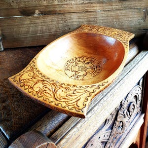 Norwegen Setesdal alte Handarbeit &quot;Trau&quot; Trog Handgefertigt Norwegisch Skandinavische Volkskunst Rosemaling Handwerk