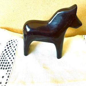 Swedish VINTAGE Rare  Ceramic DALA HORSE Limited Edition CeramicCollectible Dala Horse