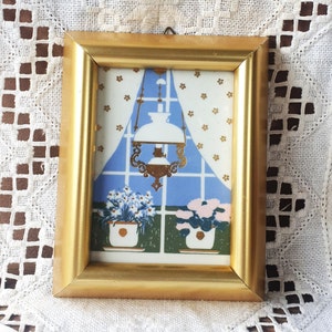Norwegian  Porcelain Tile Wall Decor from Norwegian Porcelain Manufaktura Porsgrund Vintage Gift Free Shipping from Norway