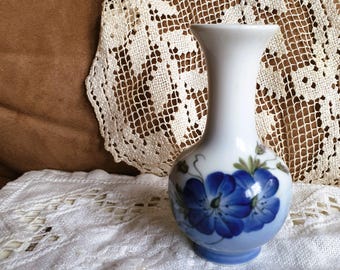 Danish Royal Copenhagen hand decorated Vintage Porcelain Vase  Scandinavian Art Gift recive Discount -25%
