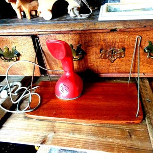 danish mid century dTeak shelf teak and metal holder Scandinavian NCM
