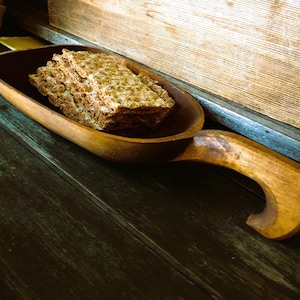 antique  Ladle -bowl  Scandinavian Chtistmas Dining table serving Rustic Kitchen shipping from Norway